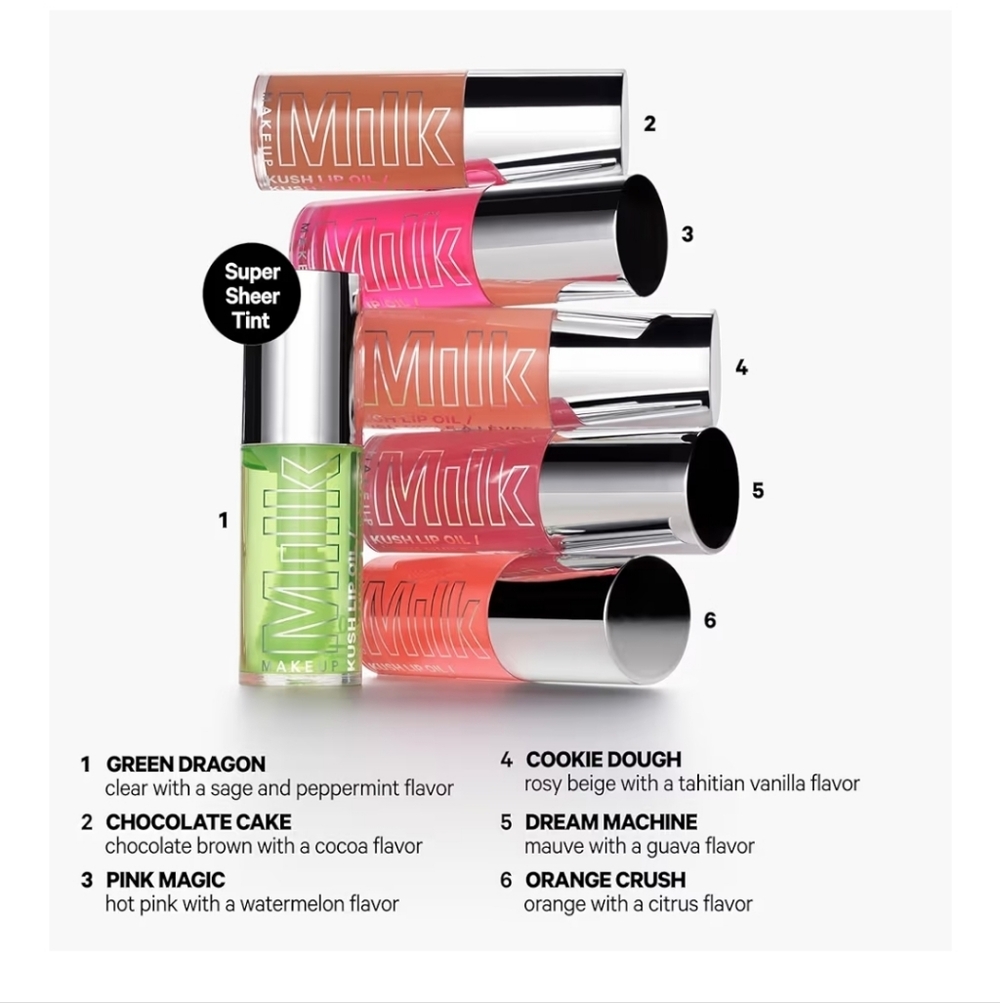 Milk Makeup KUSH Lip Oil - Natural, Sheer Tint - In Orange Crush - Picture 5 of 9